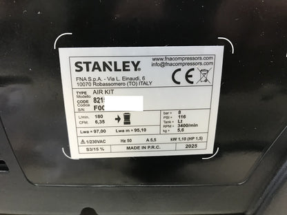 Stanley AirKit compressor 1100W 230V including tire inflator and gun, I32990 