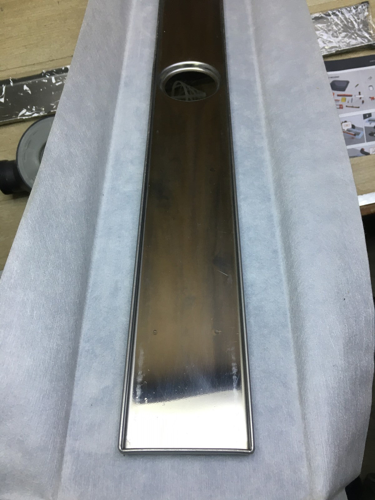 Wirquin 30723239 Duschrinne 700 mm, Edelstahl, I34318