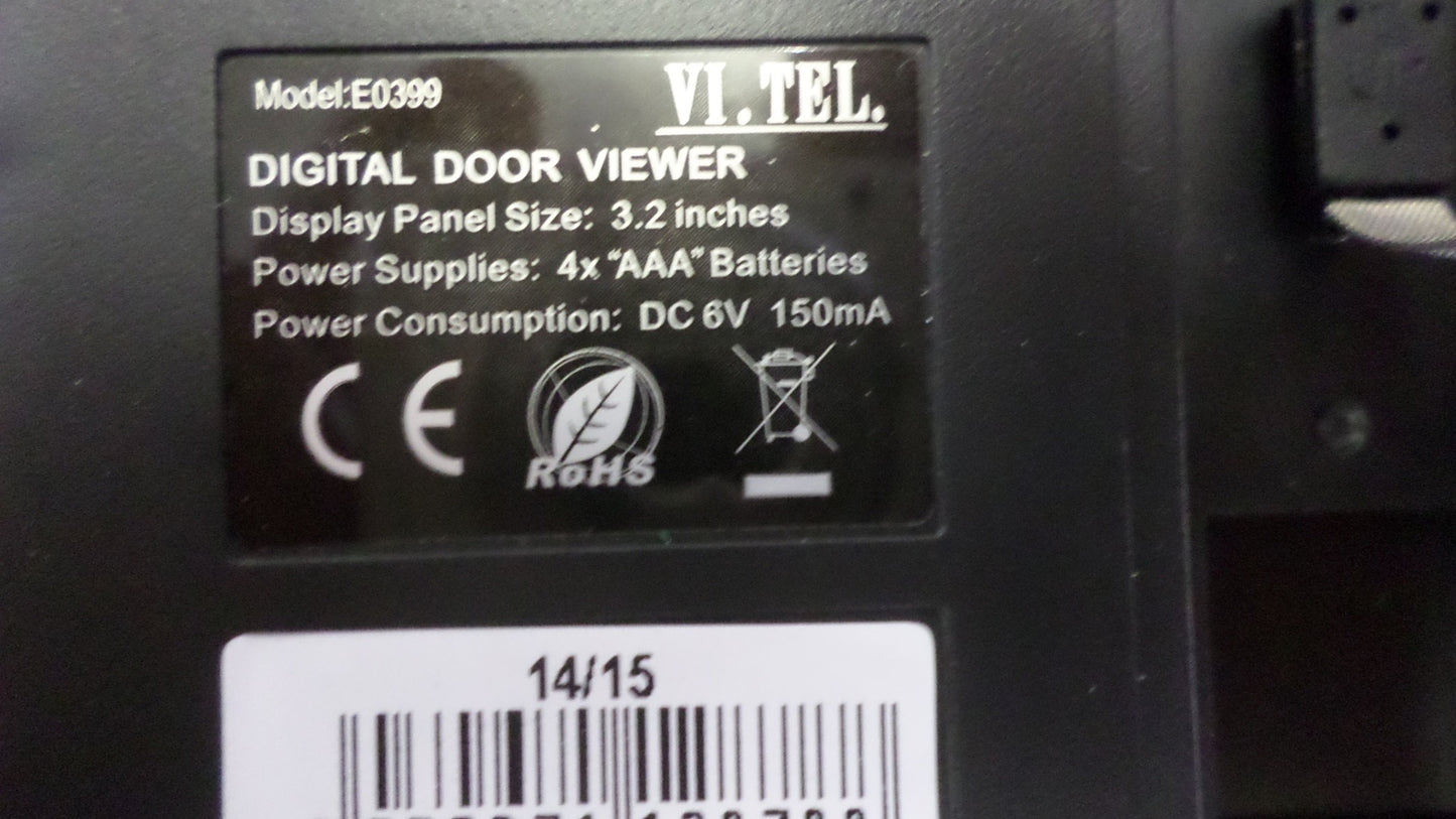 TELESE Digitaler Türspion Silber E0399-12, I08106