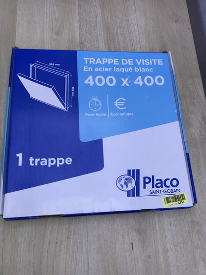 Placoplatre T119260 Revisionsklappe aus lackiertem Stahl, 400 x 400 mm, I21167