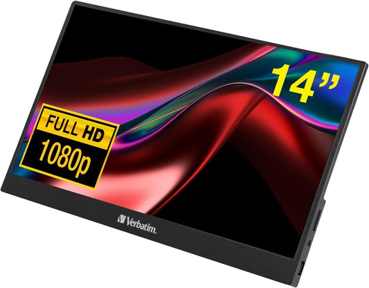 Verbatim PMT-14 Portable Touch Monitor 14" FHD 1920x1080 IPS HDMI USB-C 60Hz