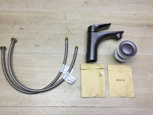 SCHÜTTE BOSTON Wasserhahn Bad Graphit matt 33212, Waschtischarmatur, I33909