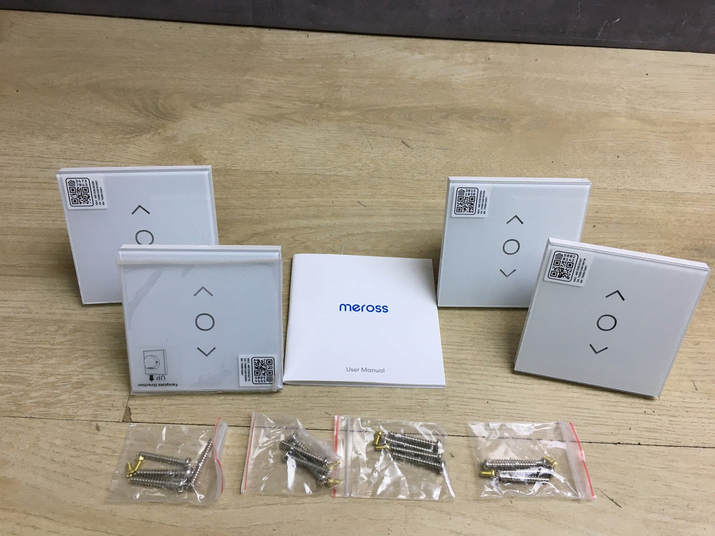 Meross MRS100 WLAN Rolladenschalter 4-er Pack, I33829