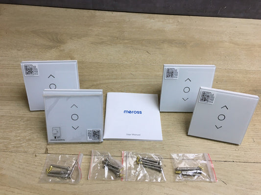 Meross MRS100 WLAN Rolladenschalter 4-er Pack, I33829