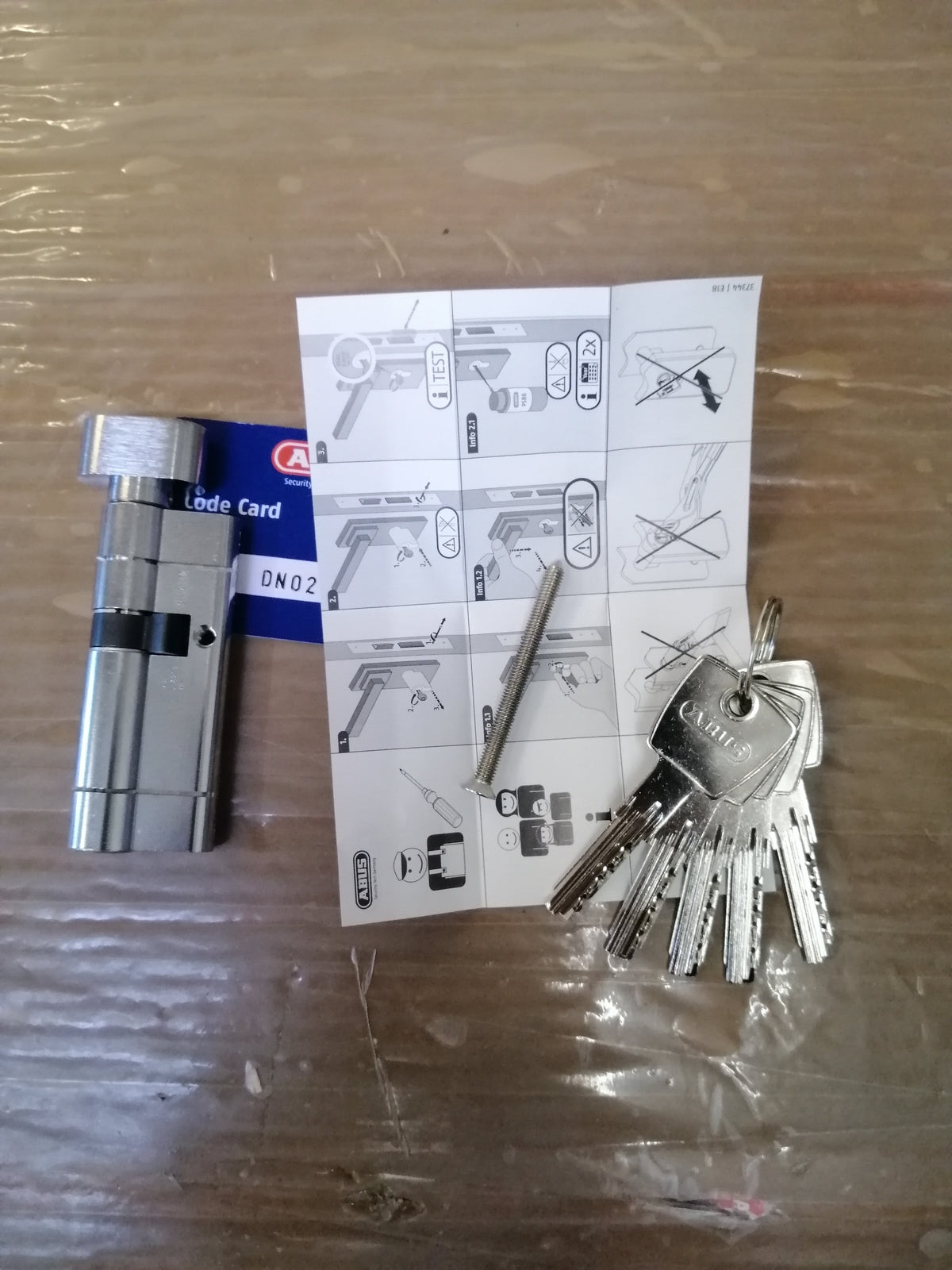 ABUS Knaufzylinder KD6PSN Z50/K30 mm Bkn, vernickelt, I02732