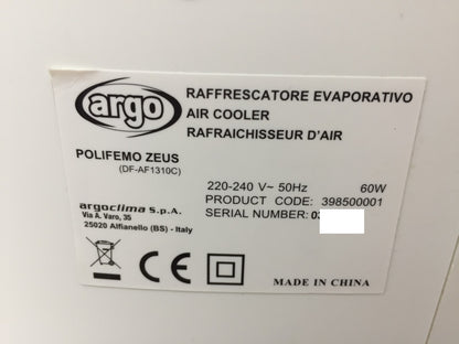 ARGO Polyfemo Zeus Verdunstungskühler 3 Geschwindigkeiten, I33694