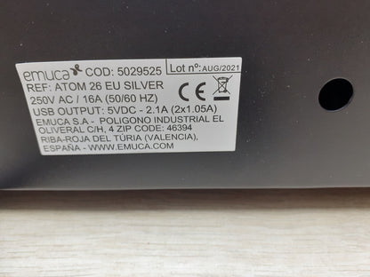 Emuca 5029525 Vielfachsteckerleiste, EU-Stecker TypF, USB, RJ45 und HDMI, I18983