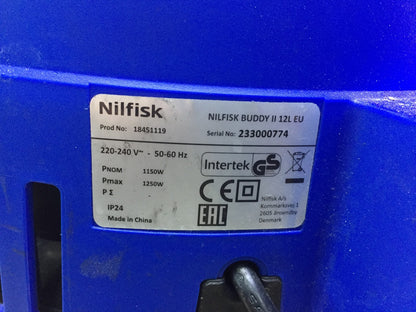 Nilfisk Buddy II 12 Nass-/Trockensauger 1200W (18451119), I33613