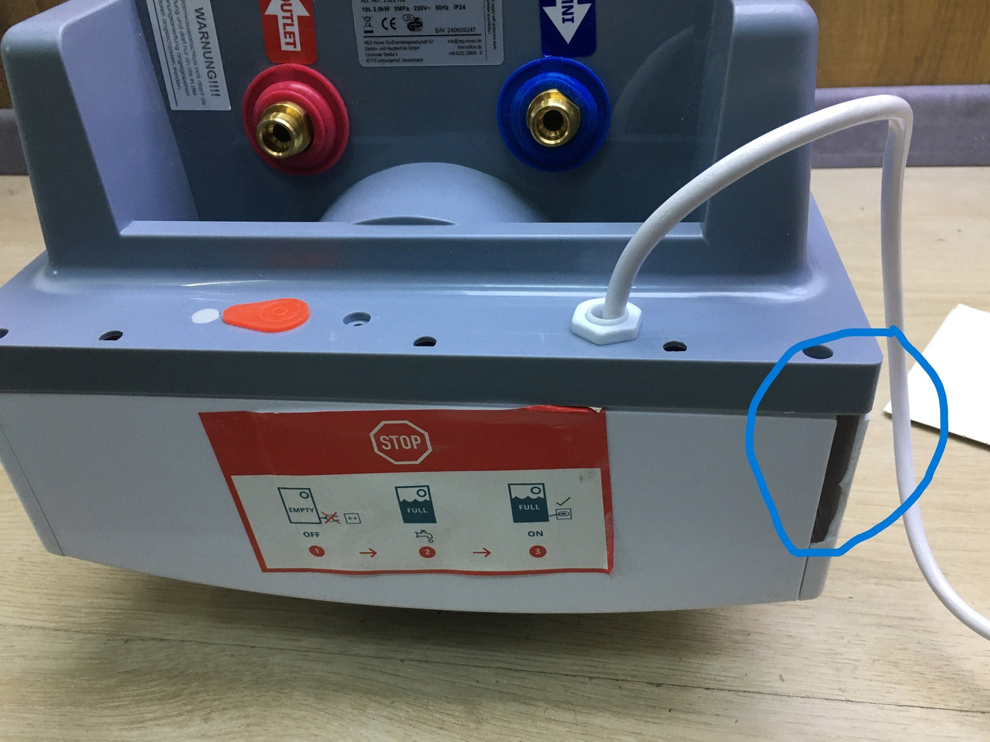 Thermoflow UT10 Untertischspeicher drucklos (2322102), 10 Liter, EEK:A, I33268