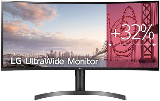 LG 35WN75C-B Monitor 35" UltraWide 3440x1440 USB-C HDR10 AMD FreeSync 100Hz 5ms 