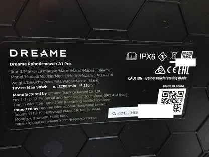 DREAME Intelligenter Mähroboter A1 Pro bis 2000m² 3D Sensor (MLLA7210) I34093