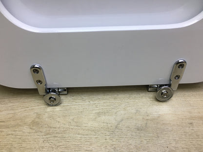 king seat  EM804 WC-Sitz, MDF, Hochglanzweiß, 44 x 36 x 4 cm, I31059