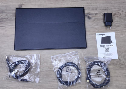 Cocopar Tragbarer USB-C Monitor 15,6" FHD 1920x1080 HDMI USB Type-C Eye Care