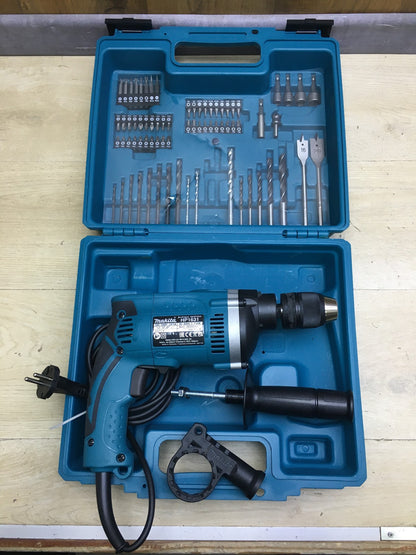 Makita HP1631KX3 Elektro-Schlagbohrmaschine inkl. Koffer + Zubehör, I34458
