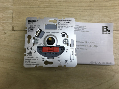 Berker Drehdimmer 20-500W/VA 2873 I34279