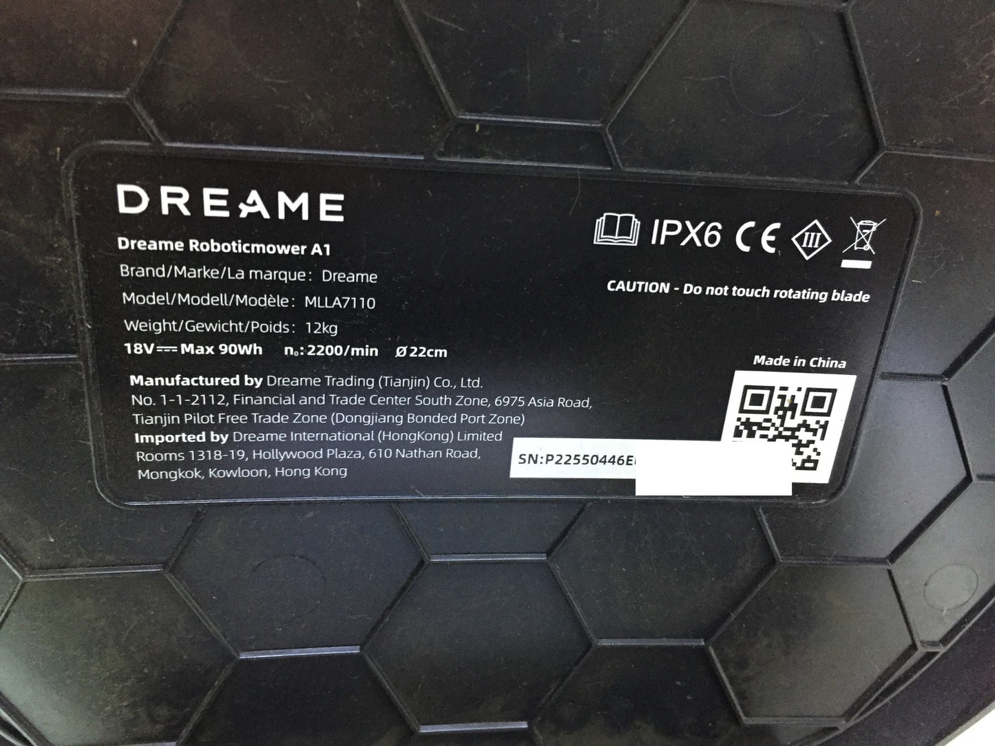 DREAME Intelligent Robotic Lawnmower A1 (MLLA7110), I33429 