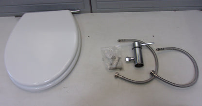 Acquastilla Toilettendeckel aus Holz mit Einhebelmischer, D41810