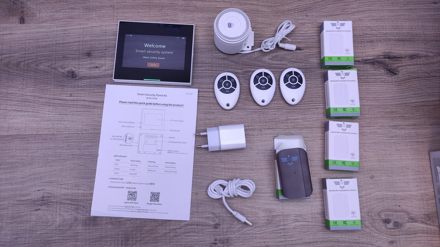 ITALIAN ALARM MICRO TOUCH Alarmanlageset, I34332