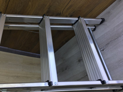 Hailo L60 StandardLine aluminum safety stepladder, 5 steps, I30500 