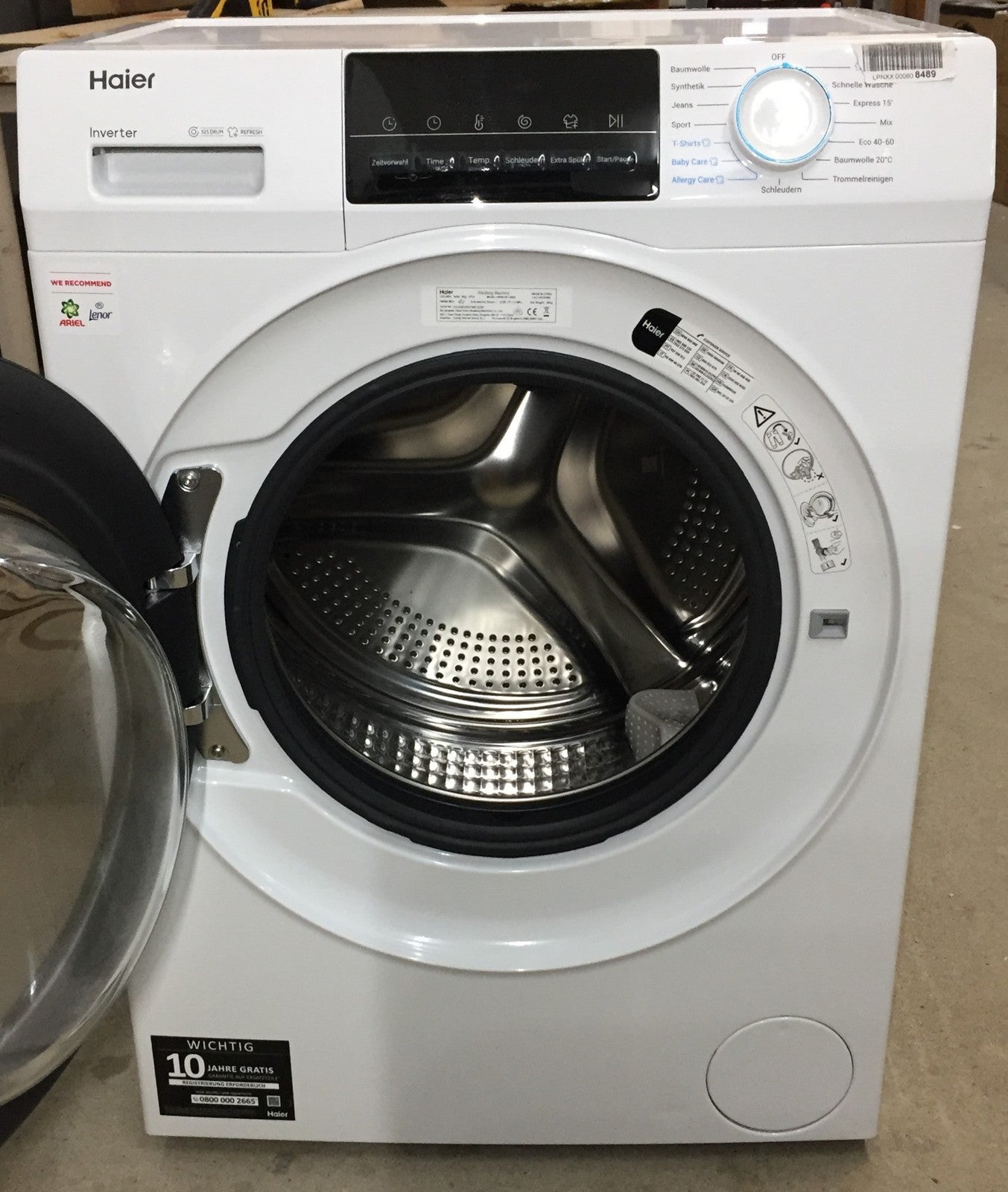 HAIER Frontlader Waschmaschiene HW80-BP14929, 8 Kg, I34351