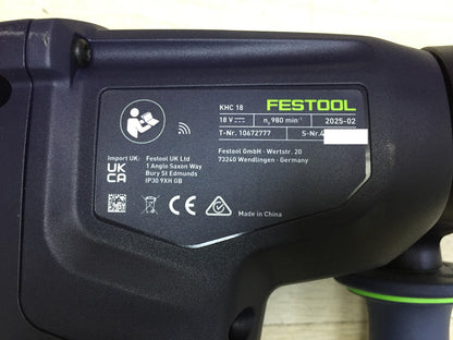 Festool cordless combination hammer KHC 18 5.0 EBI-Plus, incl. 2 x batteries 18 v 5.0 Ah, I33167