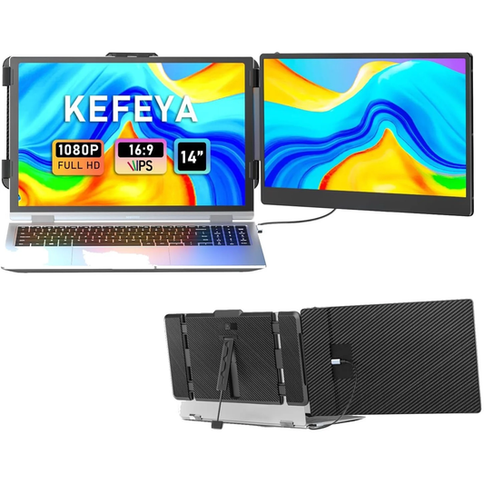 Kefeya S1 Portable Monitor Erweiterung für Laptop 14" FHD 1920x1080 HDMI USB-C