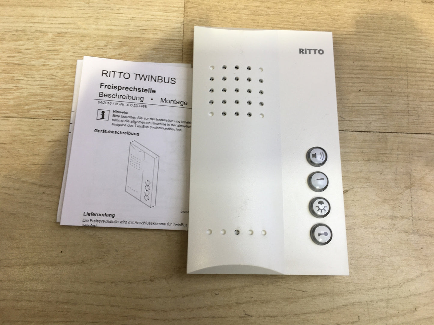 Ritto Gegensprechanlage 1723070, weiß, I32880