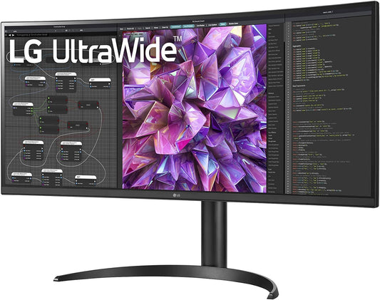 LG UltraWide 34WQ75X-B Monitor 34" Curved QHD 3440x1440 HDR10 HDMI DP USB-C LAN 