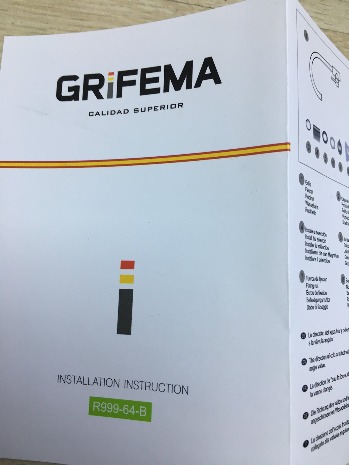 GRIFEMA G4009 Küchenarmatur, Wasserhahn Küche Edelstahl, I31391