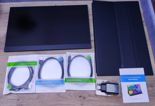 Uperfect Portable 2K Monitor 17.3" QHD 2560x1440 IPS USB-C HDMI 60Hz VESA 