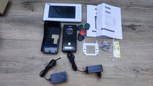 EURA VDP-76A3 Alpha video door intercom, 7-inch color monitor, RFID, I30655 