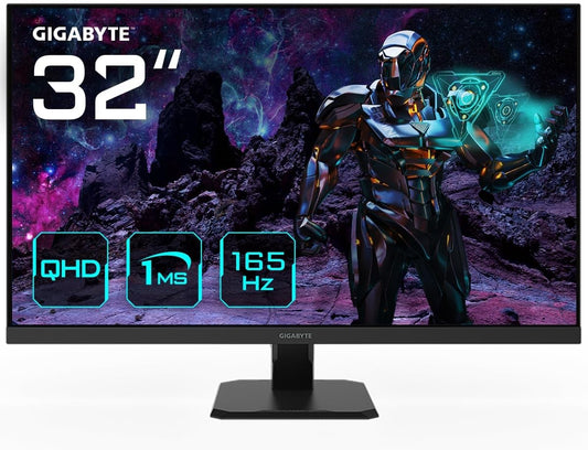 GigaByte GS32Q Gaming Monitor 31.5" WQHD 2560x1440 IPS AMD FreeSync 165Hz 1ms