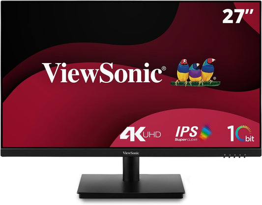 ViewSonic VA2762-4K Monitor 27" UHD 3840x2160 SuperClear IPS HDR10 HDMI DP VESA