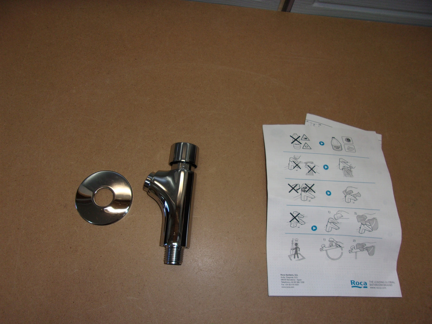 Roca A5 A7877 C00 Zeitsteuerung Außen Waschtischarmatur mit Druckschalter I05396