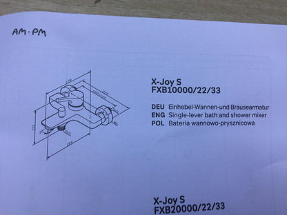 AM.PM X-Joy S Badewannearmatur, Chrom, I19718