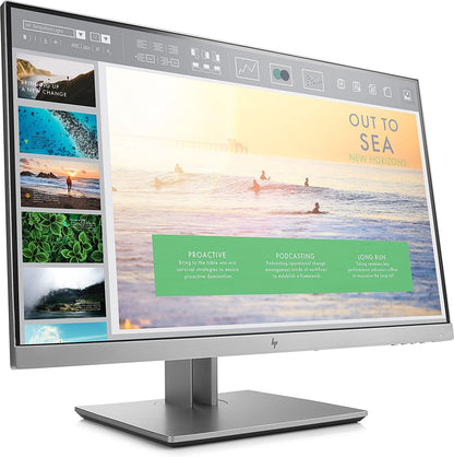 HP EliteDisplay E233 Monitor 23" FHD 1920x1080 IPS VGA HDMI DP 60Hz silver