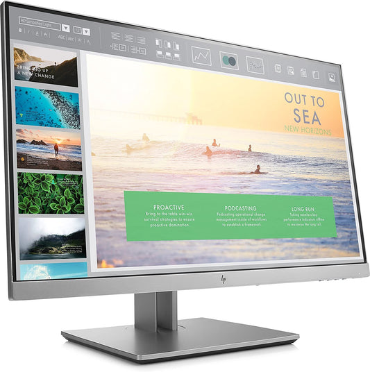 HP EliteDisplay E233 Monitor 23" FHD 1920x1080 IPS VGA HDMI DP 60Hz silver