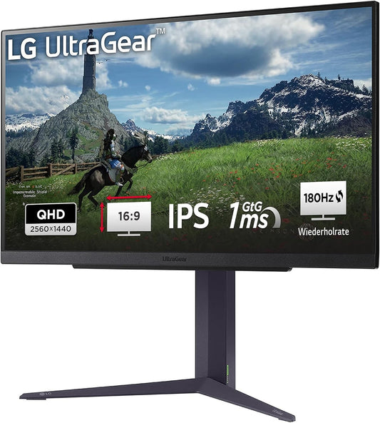 LG UltraGear 27GS85QX-B Monitor 27" WQHD 2560x1440 IPS HDR10 NVIDIA G-Sync 200Hz