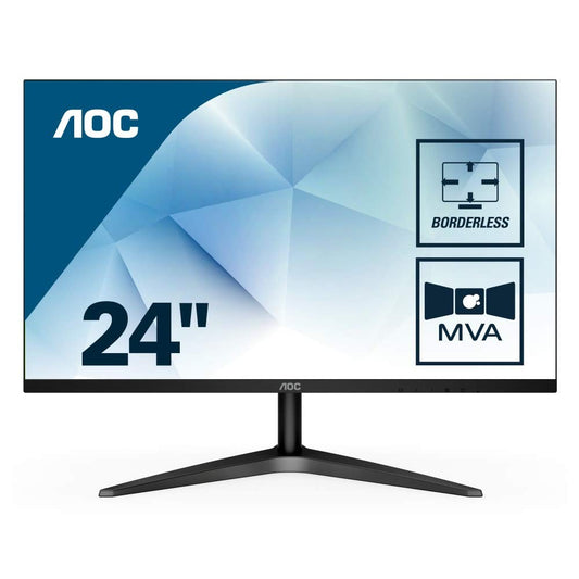AOC 24B1H Monitor 23.6" FHD 1920x1080 VGA HDMI MVA Panel 60Hz 5ms (GtG) black 