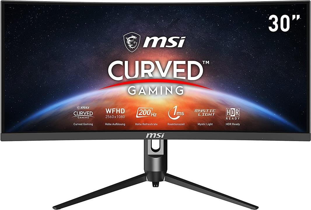 MSI Optix MAG301CR2 Gaming Monitor 29.5" WFHD 2560x1080 HDR AMD FreeSync 200Hz 