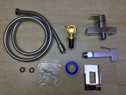 Ibergrif M22019 WC-Bidet Handbrause Set, unterputz, silber, I32951