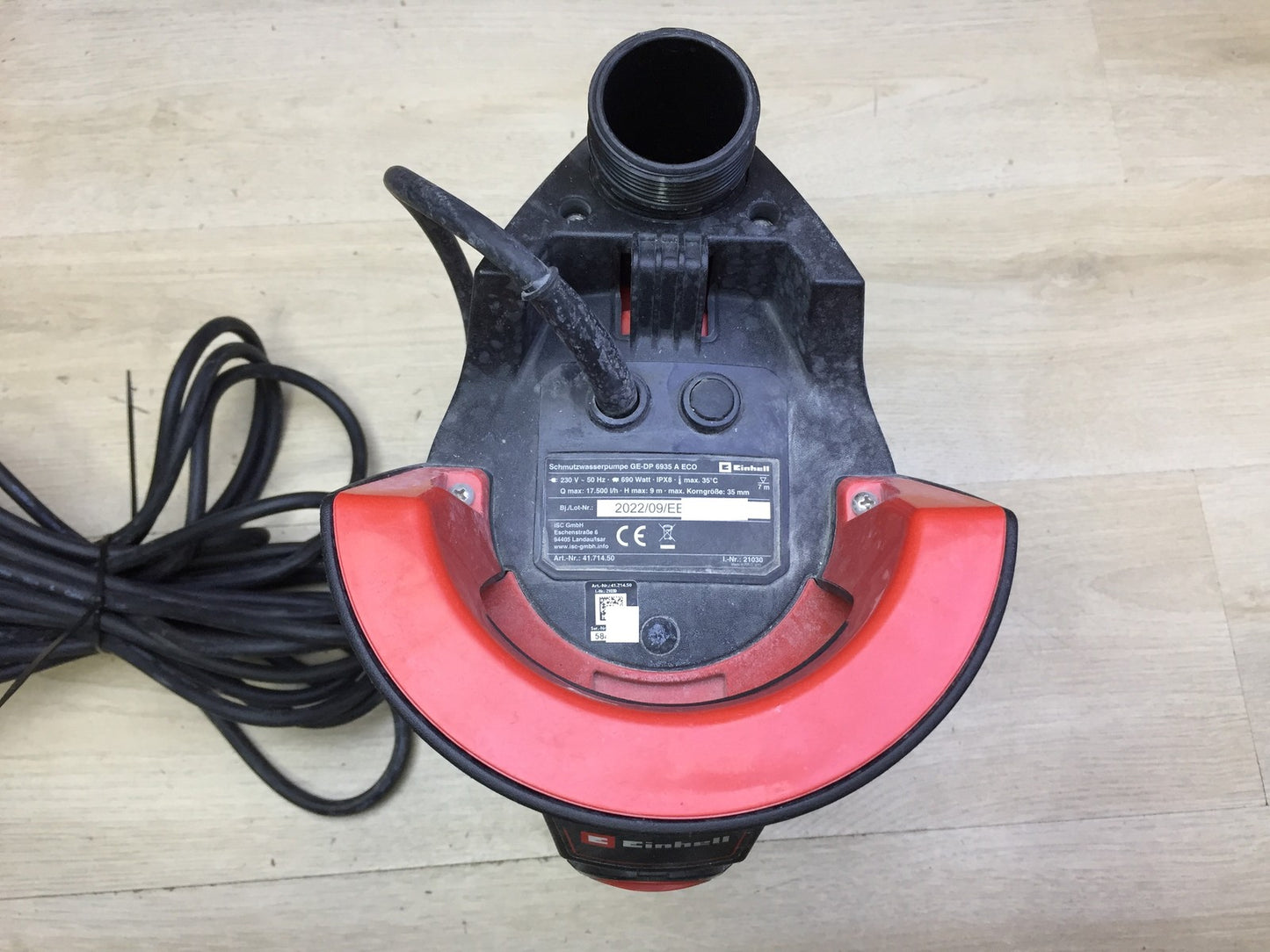 Einhell GE-DP 6935 A ECO Elektro-Schmutzwassertauchpumpe (4171450), I33117