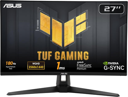ASUS TUF VG27AQ3A Gaming Monitor 27" WQHD 2560x1440 HDR AMD FreeSync 180Hz 1ms 
