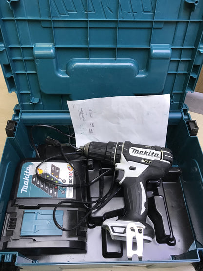 Makita DHP482RTWJ Akku-Schlagbohrmaschine ohne 2 Akkus mit Ladegerät I32096