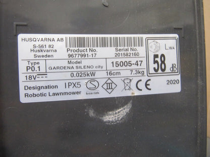 GARDENA SILENO city 300 Mähroboter bis 300 m² Rasenfläche 15005-47, Y10380