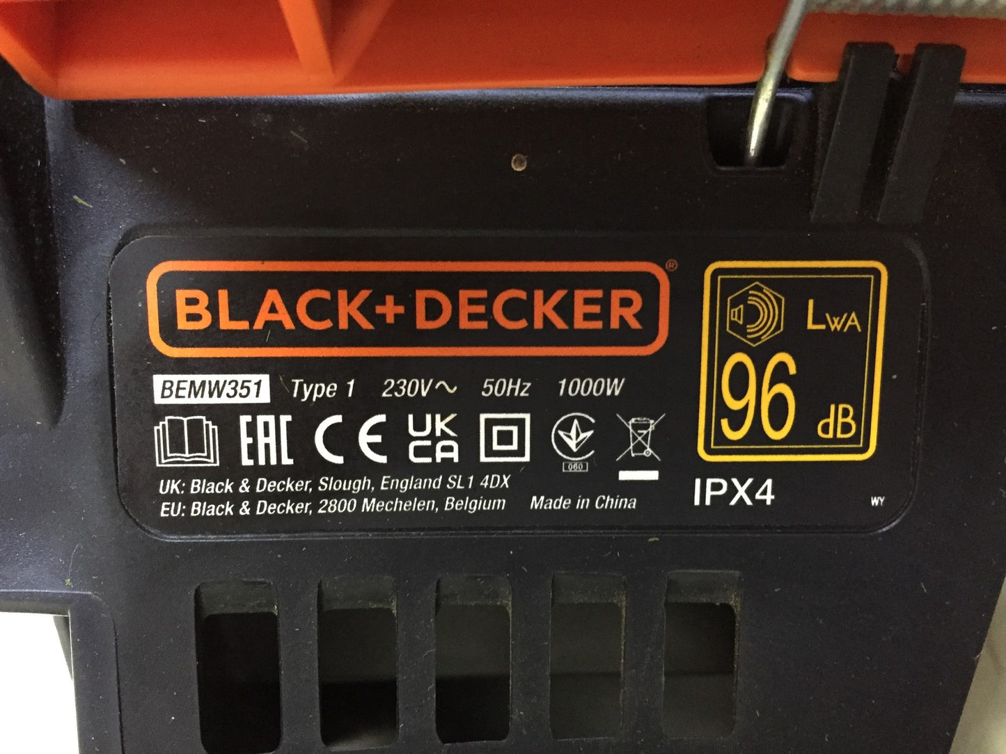 Black&Decker BEMW351 Elektro-Rasenmäher 1.0kW 32cm, I33719