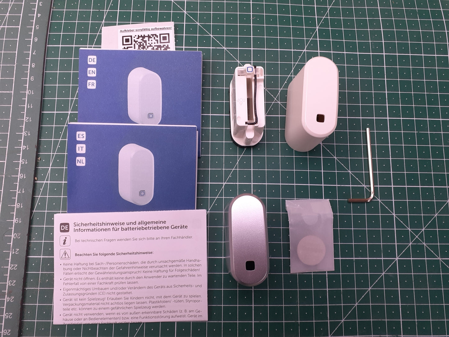 Homematic IP Smart Home Türschlosssensor, 3V, weiß oder Silber, 155475A0, I13383