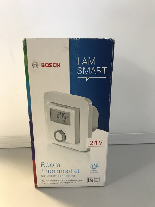 Bosch Smart Home Room Thermostat (8750001409), 24V, white, I32768 