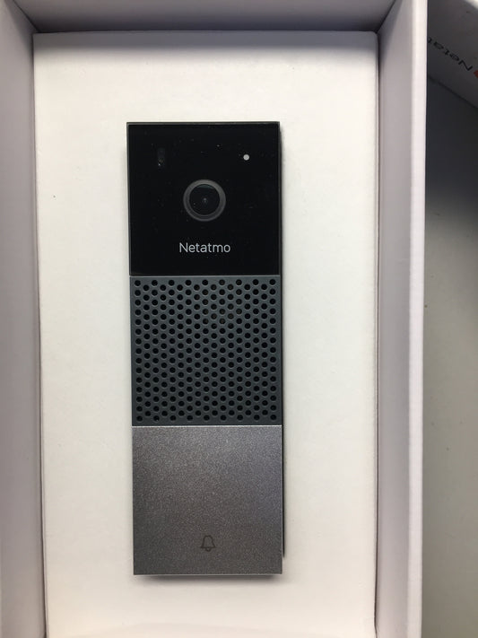 Netatmo NDB01 Smarte Video Türklingel mit Kamera, WLAN, 2-Wege-Audio, I15446