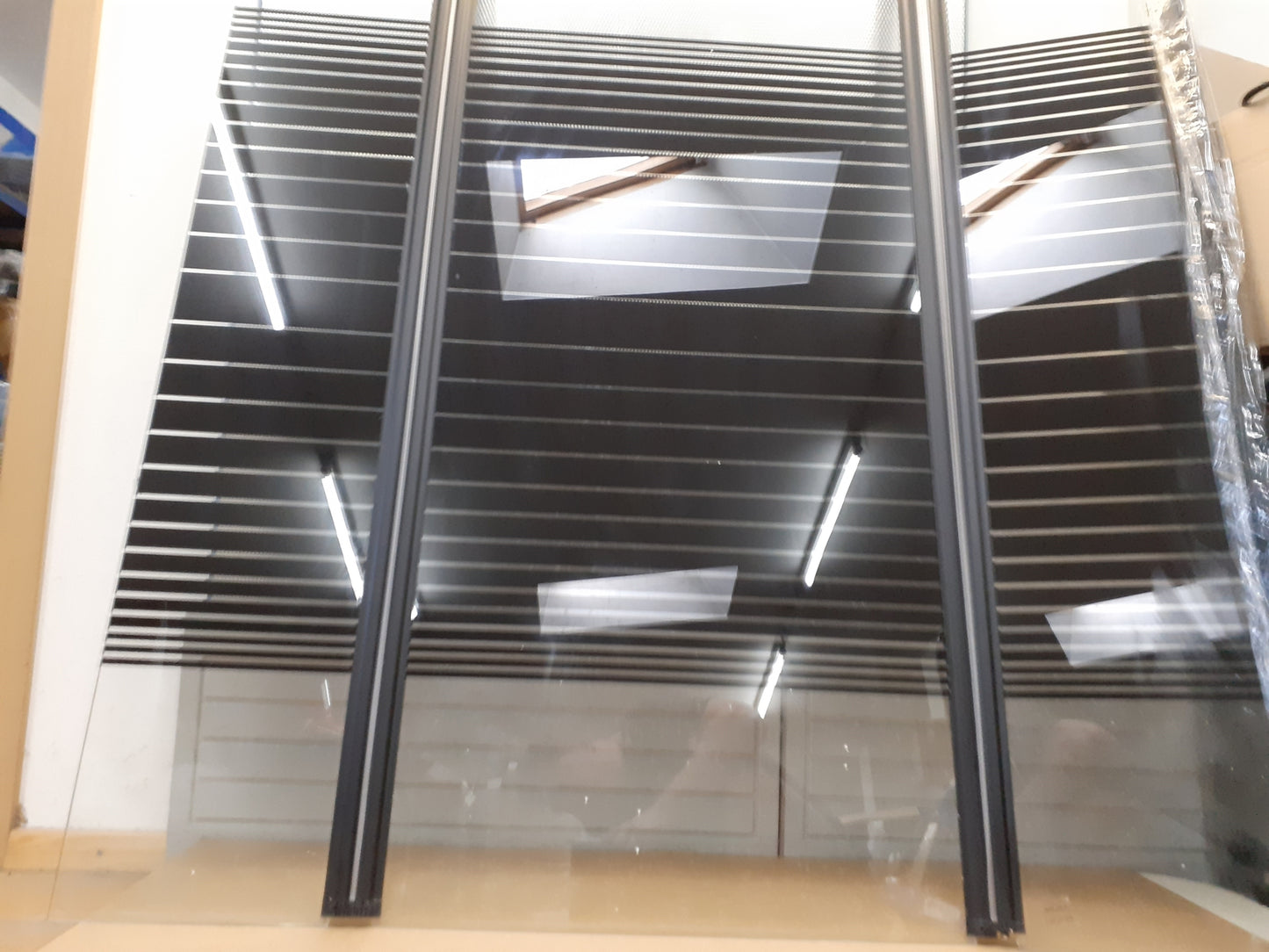 MARWELL BLACK LINES Badewannenaufsatz 125 x 140 cm 3-teilig faltbar I02972